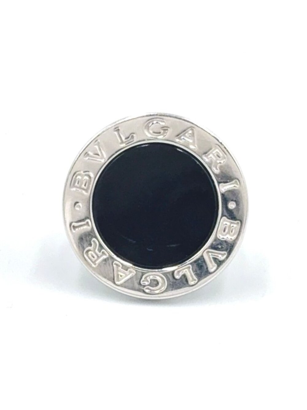 Bvlgari Onyx Silver Black Ring
